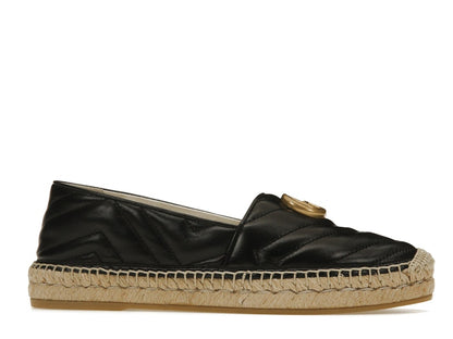 Gucci Double G Espadrille Black Leather