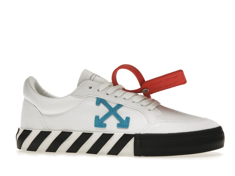 OFF-WHITE Vulcanized Low White Teal Canvas