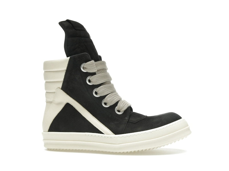 Rick Owens Geobasket Jumbo Lace High Black Milk