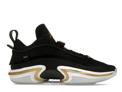 Jordan 36 Low Black Gold (Clear Sole)