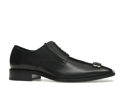 Balenciaga Rim Derby Shoes Black Leather