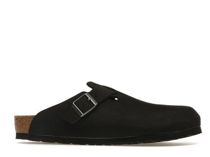 Birkenstock Boston Vegan Birkibuc Black