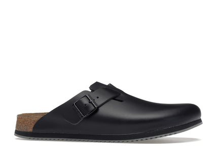 Birkenstock Boston Super Grip Leather Black