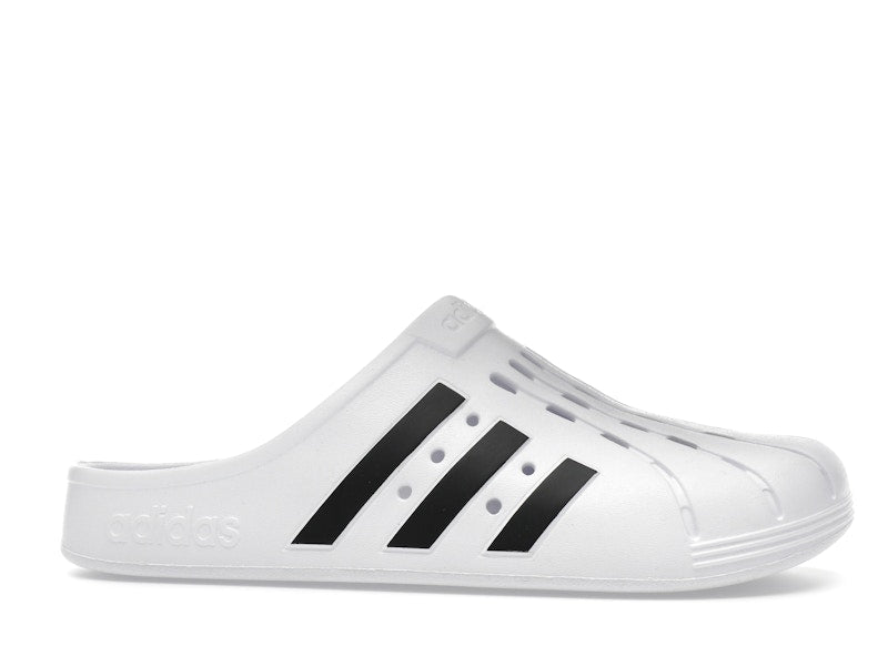adidas Adilette Clog White Black