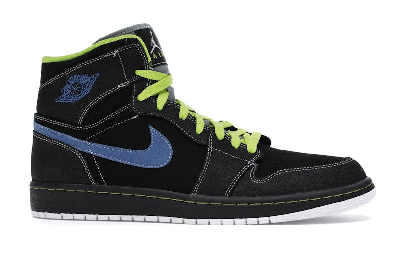Jordan 1 Retro High Black Cyber Blue Sapphire