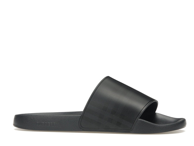 Burberry Embossed Logo Slides Dark Blue