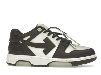 OFF-WHITE Out Of Office "OOO" Low Tops Chocolate Cream