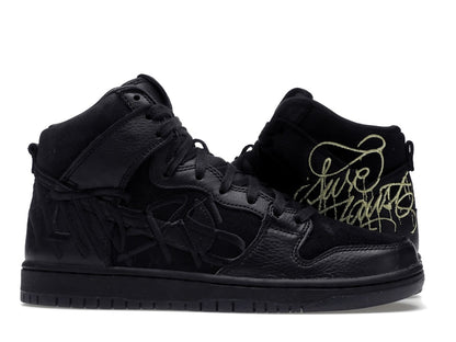Nike SB Dunk High FAUST Black Gold