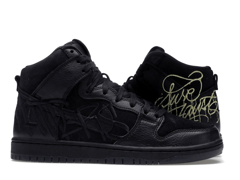 Nike SB Dunk High FAUST Black Gold