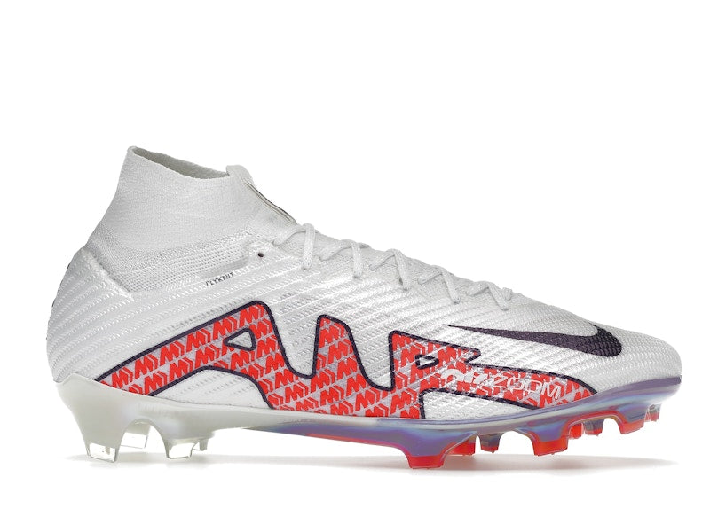 Nike Zoom Mercurial Superfly 9 Elite FG White Bright Crimson