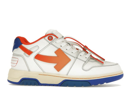 OFF-WHITE Out Of Office OOO Low Tops White Orange Blue Contrast Stitching