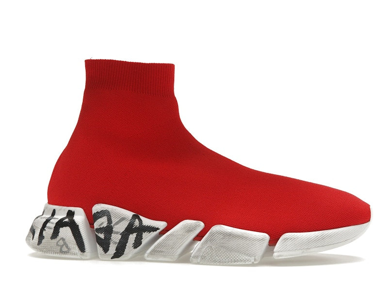 Balenciaga Speed 2.0 Graffiti Red White