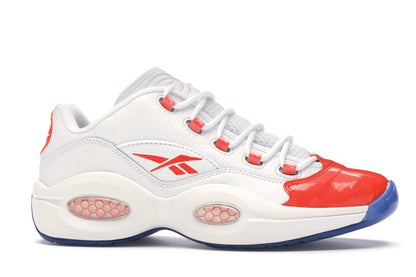 Reebok Question Low Patent Toe Orange