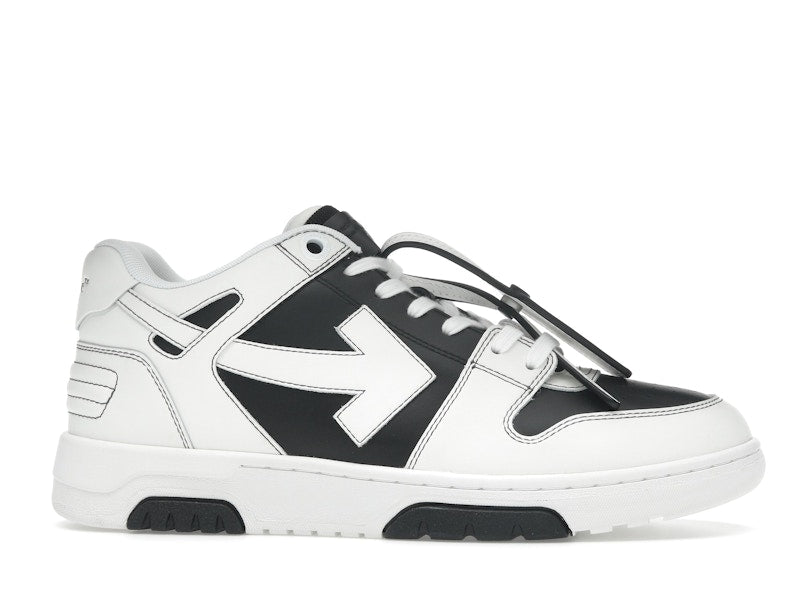 OFF-WHITE Out Of Office OOO Low Tops Black White