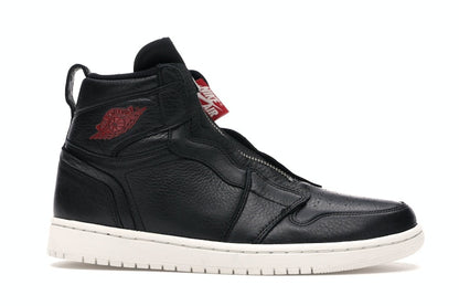 Jordan 1 Retro High Zip Black Gym Red Phantom (Women's)