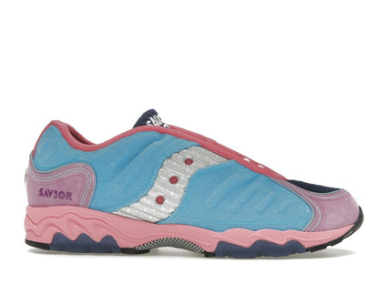 Saucony Matrix Jae Tips No Shoes In The House Blue Pink