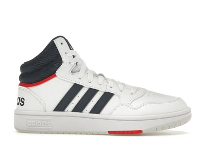 adidas Hoops 3.0 White Navy Red