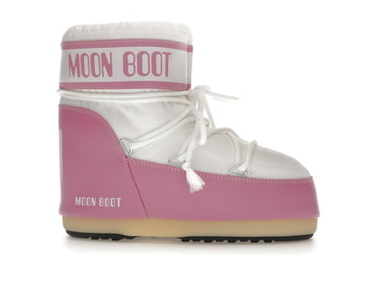 Moon Boot Icon Nylon Low Boot Pink White