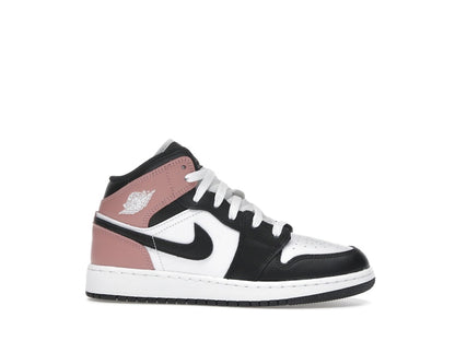 Jordan 1 Mid White Rust Pink Black (GS)