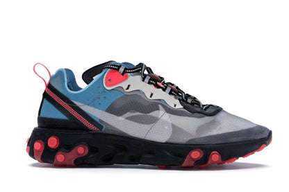 Nike React Element 87 Blue Chill Solar Red