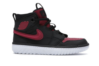 Jordan 1 High React Black Noble Red