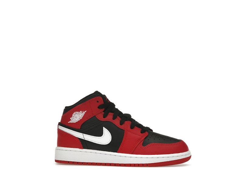 Jordan 1 Mid Gym Red Black White (GS)