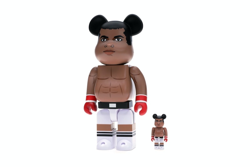 Bearbrick Muhammad Ali 100% & 400% Set Brown