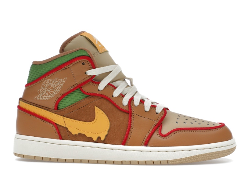 Jordan 1 Mid SE Cheeseburger