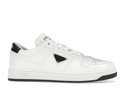 Prada Downtown Low Top Sneakers Leather White White Black