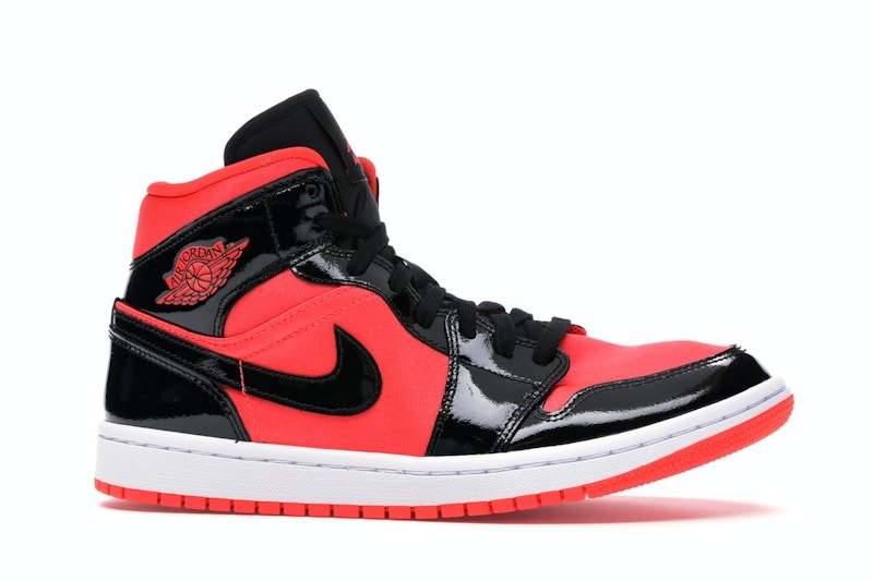 Jordan 1 Mid Hot Punch Black (Women's)