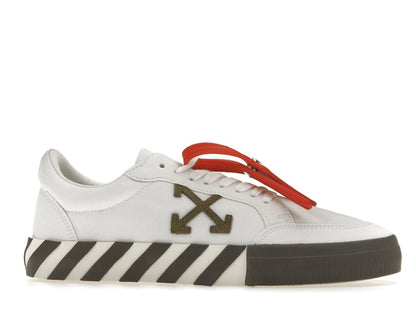 OFF-WHITE Vulcanized Low White Khaki Canvas