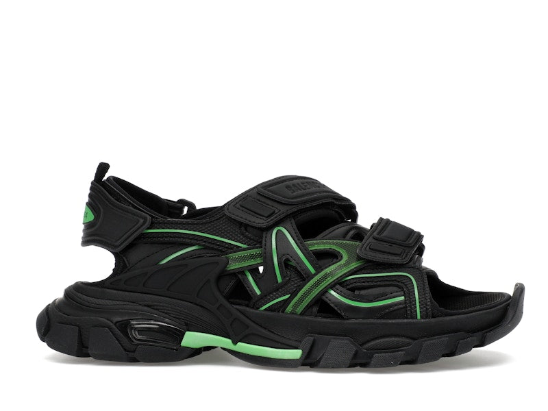 Balenciaga Track Sandal Black/Fluo Green