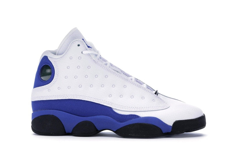 Jordan 13 Retro White Hyper Royal Black (GS)