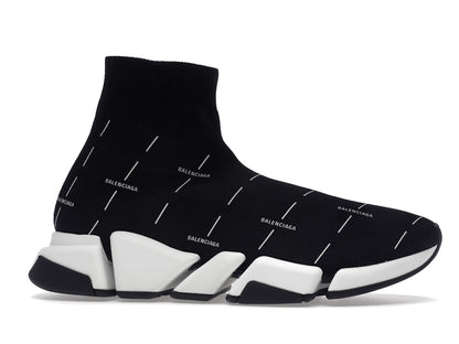 Balenciaga Speed 2.0 Black White Logo