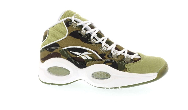 Reebok Question Mid mita sneakers X Bape 1st Camo