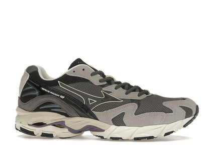 Mizuno Wave Rider 10 Dark Grey Lime Yellow