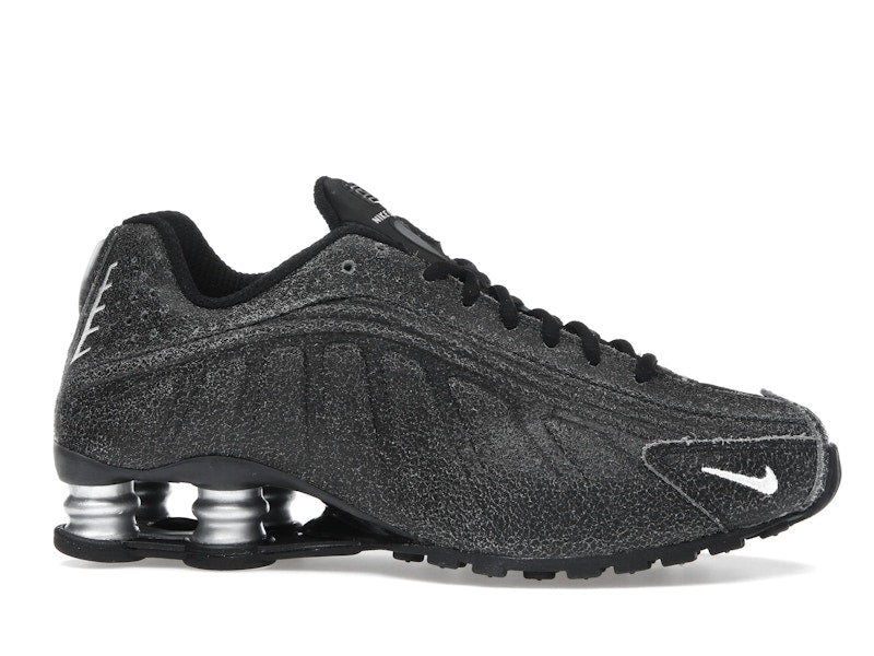 Nike Shox R4 Black Distressed Leather