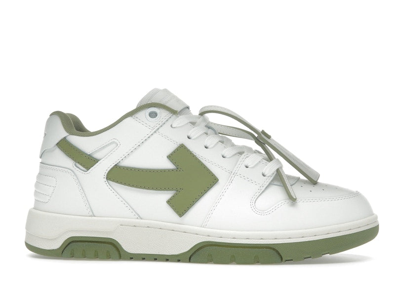 OFF-WHITE Out Of Office OOO Low Tops White Sage