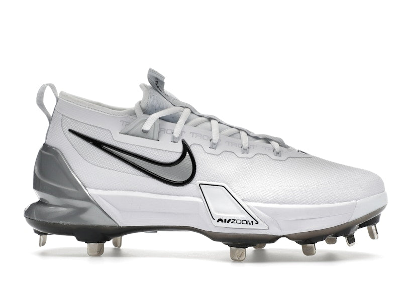 Nike Force Zoom Trout 9 Elite White Black Pure Platinum Metallic Silver