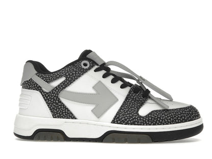 OFF-WHITE Out Of Office OOO Low Tops Black Grey with Dots