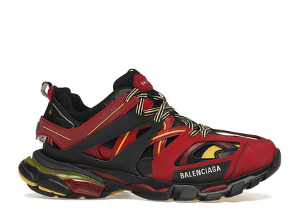 Balenciaga Track Trainers Burgundy Black