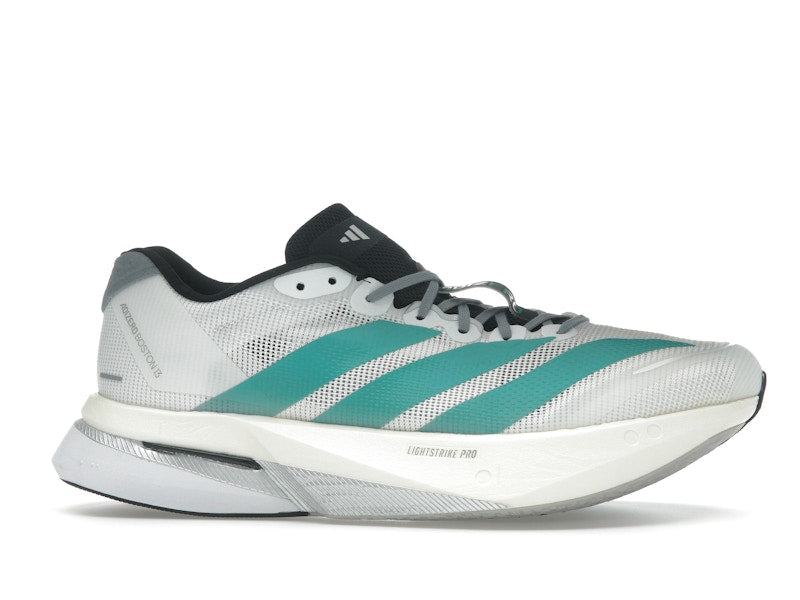 adidas Adizero Boston 13 White Pure Teal