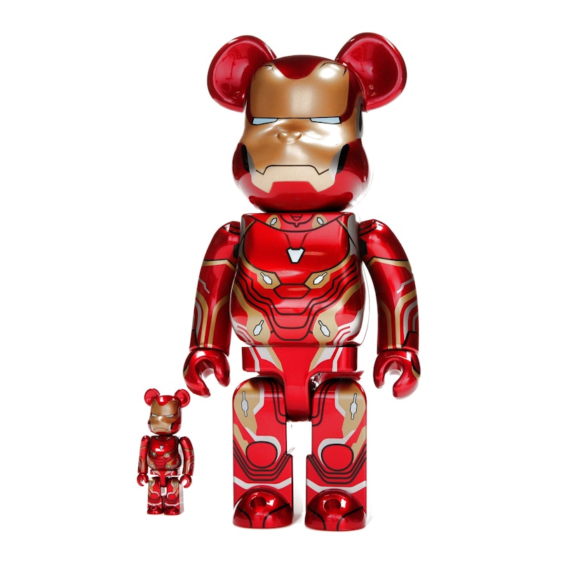 Bearbrick x Marvel Iron Man Mark 50 100% & 400% Set