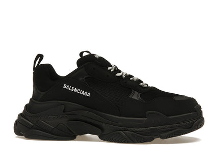 Balenciaga Triple S Black White Laces
