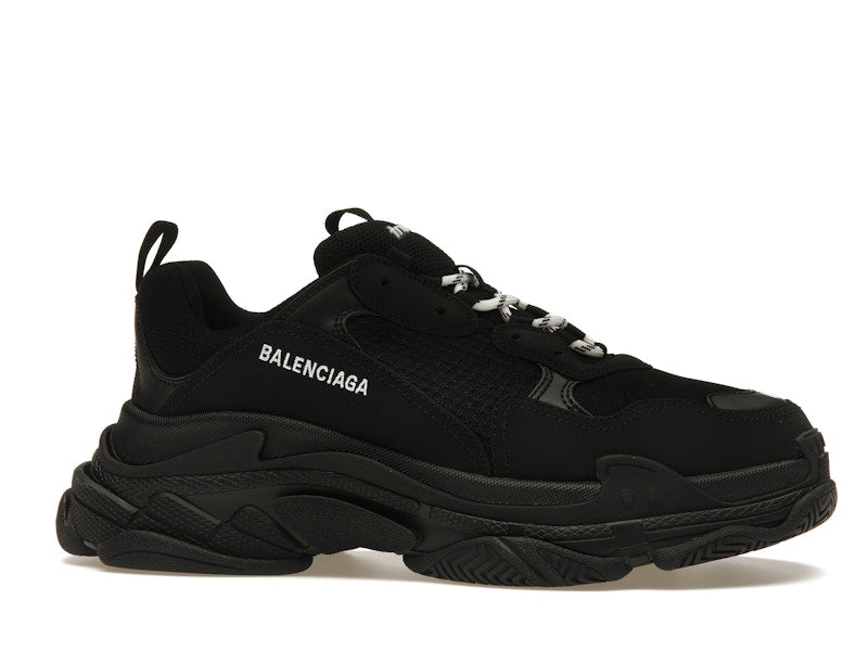 Balenciaga Triple S Black White Laces