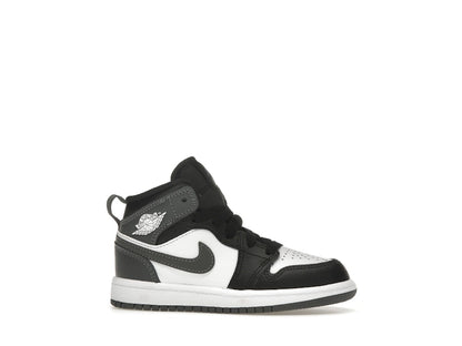 Jordan 1 Mid Black White Iron Grey (PS)