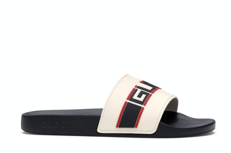 Gucci Stripe Slide White
