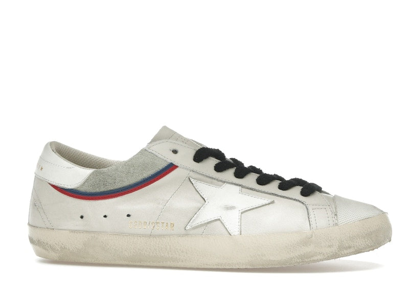 Golden Goose Super Star White Grey Red Blue