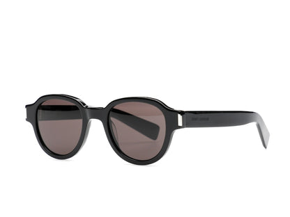 Saint Laurent Round-Frame Acetate Sunglasses Black/Black/Black (SL546-30013743-001)