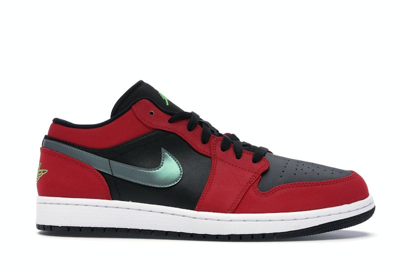Jordan 1 Low Black Green Pulse Gym Red